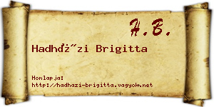 Hadházi Brigitta névjegykártya