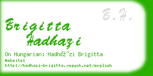 brigitta hadhazi business card